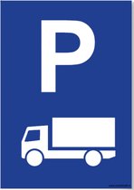 CombiCraft bord Parkeerplaats Vrachtauto - 21x30cm