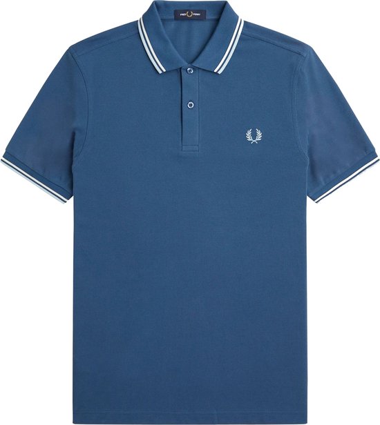 Fred Perry - Polo M3600 Mid Blauw U91 - Slim-fit - Heren Poloshirt Maat XL
