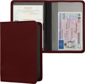 Housse kwmobile pour certificat d'immatriculation et permis de conduire - Étui avec porte-cartes en mûre - Housse en néoprène