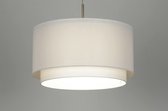 Lumidora Hanglamp 30141 - BERLIN - E27 - Wit - Textiel - ⌀ 47 cm