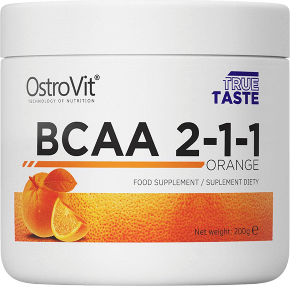 Goedkoopste OstroVit BCAA 2 1 1 (200g) Orange - Aminozuren - BCAA