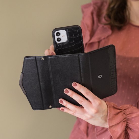 Mobilize 2in1 Elegant Magnet Clutch Apple iPhone 12 Pro Max Noir Croco