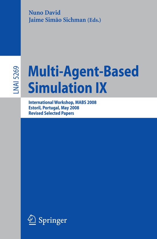 Multi-Agent-based Simulation IX - cover