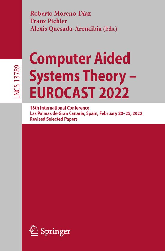 Lecture Notes in Computer Science13789- Computer Aided Syste ... - cover