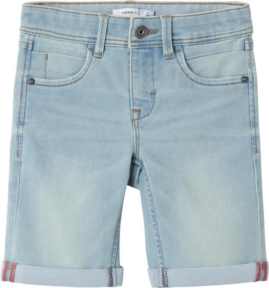 NAME IT NKMSILAS SLIM DNM L SHORTS 2272-TX NOOS Jongens Jeans - Light Blue Denim - Maat 134