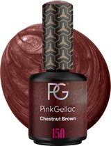 Pink Gellac Gellak Bruin 15ml - Gel Nagellak - Bruine Gellak - Gelnagellak voor Gelnagels Producten - Gel Nails - 150 Chestnut Brown