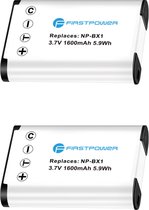 FirstPower 2-Pack NP-BX1 Accu's voor Sony camera - Set 2 Accu's voor Sony Compact Camera