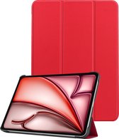Hoesje Geschikt voor iPad Air 2024 (13 inch) Hoesje Case Hard Cover Hoes Book Case - Rood
