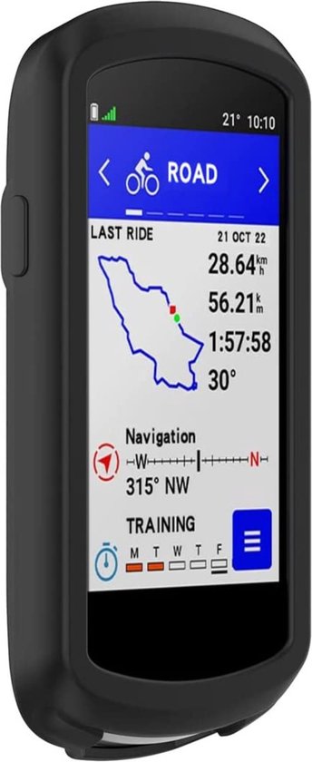 Garmin Edge 1040 - Coque arrière Antichoc Silicone Noir