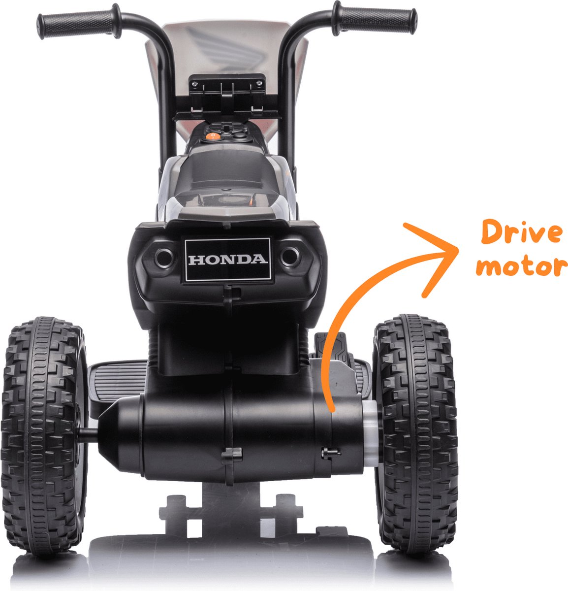 Honda CRF450 Elektrische Kindermotor 1 tot 3 jaar – Officieel Gelicentieerde Crossmotor met 3 Wielen voor Extra Stabiliteit – Li-ion Kindermotor met Claxon & Automatische Rem – Grijs — afbeelding 6