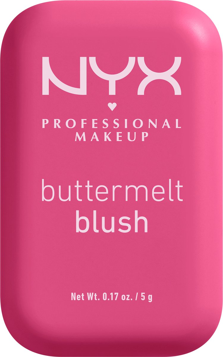 NYX Professional Makeup Buttermelt Blush - Alle huidtypes - Verrijkt met mango-, amandel- en sheaboter - Butta With Time - 5 gr