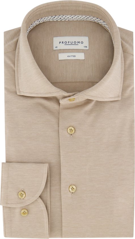 Profuomo business overhemd beige