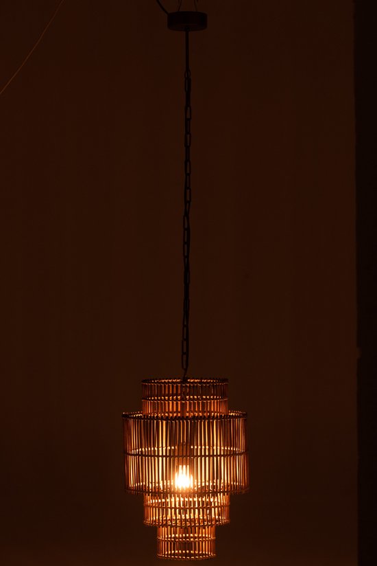 J-Line lampe suspendue 4 étages - bambou - naturel