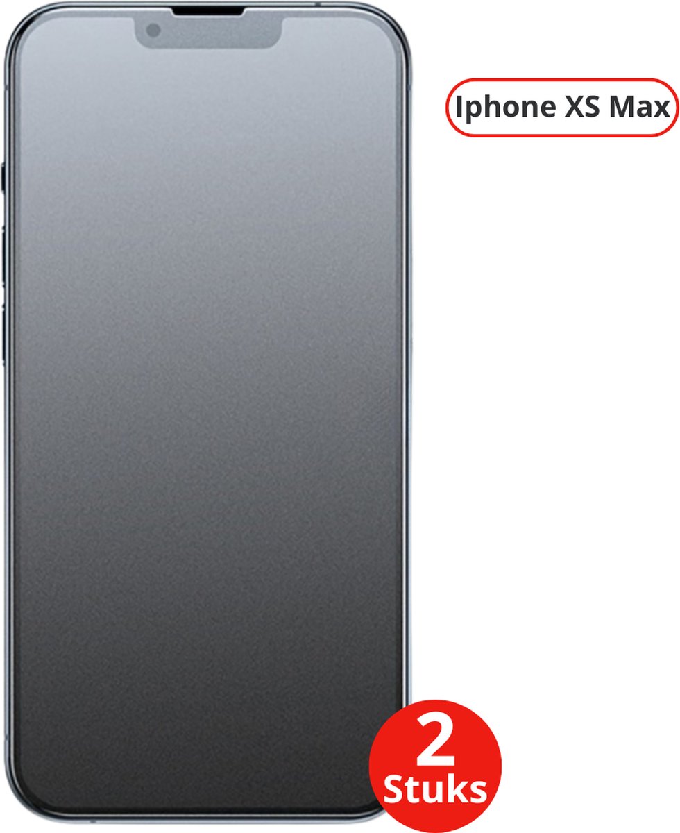 Livano Telefoon Glasplaatje - Beschermglas - Glaasje - Screen Protector - Screenprotector - Extra Sterk - Shockproof - Premium Protection - Geschikt Voor IPhone XS Max