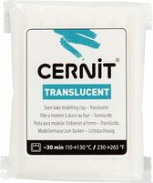 Cernit - Boetseerklei - Afbak Klei - Porseleinlook - Transparant - Translucent (005) - 56 gram - 1 stuk