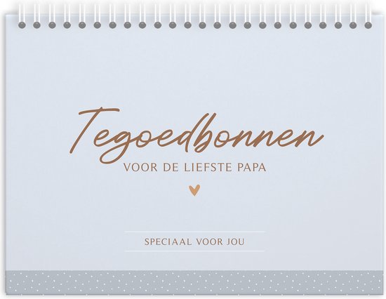 Fyllbooks Tegoedbonnen boekje voor de liefste Papa
