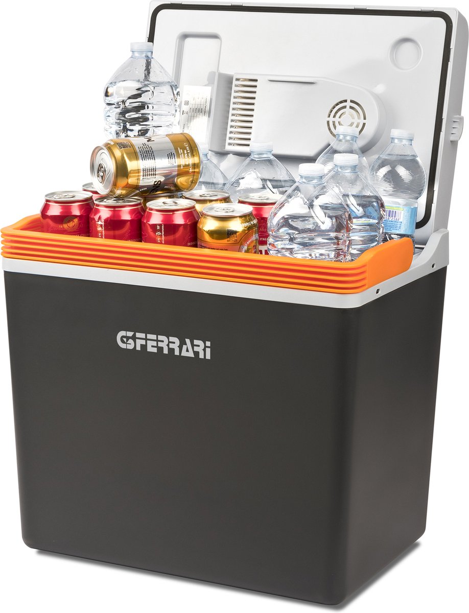 G3 Ferrari Iglù 20 – Elektrische Koelbox 20L – Koelen & Verwarmen – 12V/230V – ECO/MAX Stand – Draagbare Mini Koelkast – Zwart