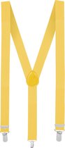 Jumada - Bretels voor Mannen - Geschikt voor Business, Bruiloften en Feesten - Praktische en Modieuze Accessoire voor op Kantoor - geel