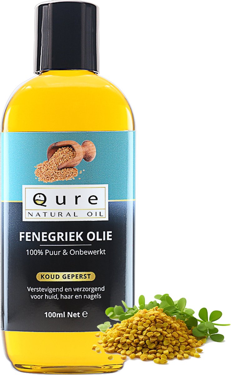 Goedkoopste Fenegriek Olie 100ml | 100 Puur & Onbewerkt | Fenugreek Oil| Food-Grade Kwaliteit Fenegriek olie voor een Stralende Huid en Glanzend Haar