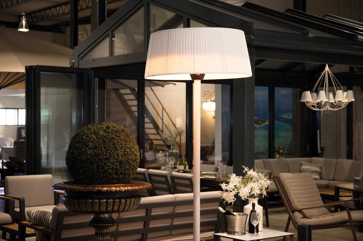 Sunred Artix Bright 2100 W - Freestanding patio heater - White + cover