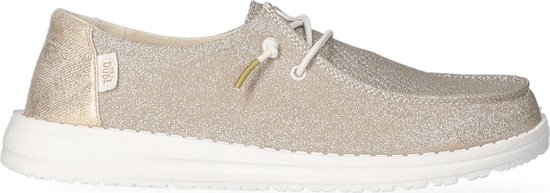 HEYDUDE Wendy Metallic Sparkle Dames Instappers Gold