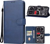 blauw agenda book case hoesje - Nothing Phone 2a