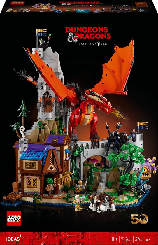 Foto: Lego ideas dungeons dragons het verhaal van de rode draak 21348