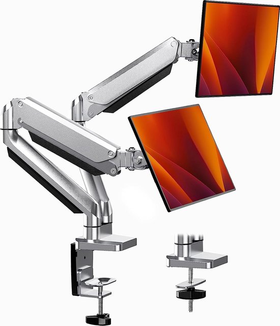 ErGear 13-32 Zoll Monitor Halterung für 2 Monitore Innovativer Gasfeder