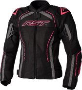 RST S1 Mesh Ce Ladies Textile Jacket Black Pink Grey 16 - Maat - Jas