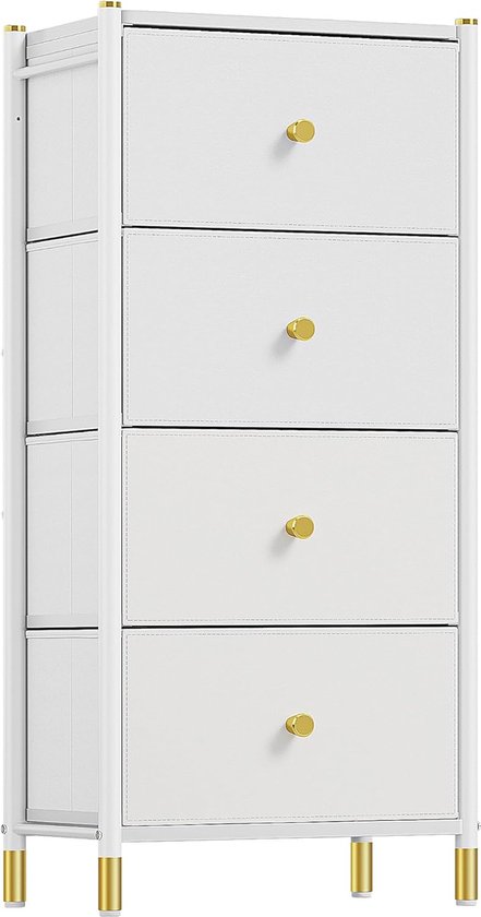 Ladekast, stoffen opbergkast met 5 lades, dressoir, voor woonkamer, hal Ladekast, stoffen opbergkast met 5 lades, dressoir, voor woonkamer, hal