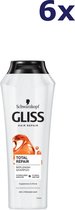 6x Gliss-Kur Shampoo – Total Repair 400 ml