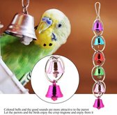 Kleurrijke Ringer Bells Swing Toys Pet Bird Parrot Cage Toys Hanging Bells Geschikt voor papegaaien en vogels