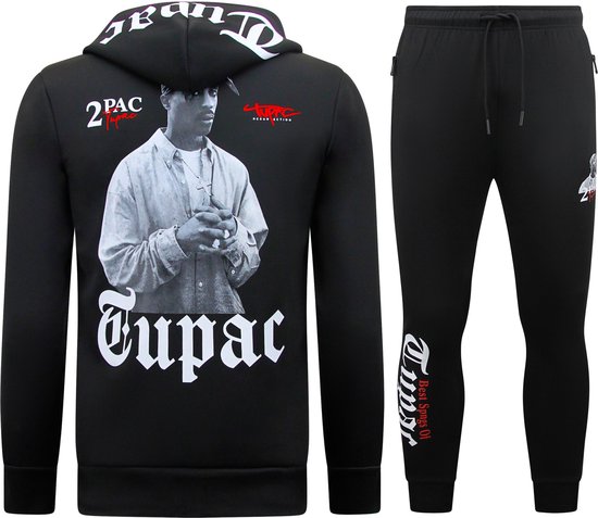 Trainingspakken Heren Tupac - Joggingpakken 2Pac- Huispakken - 10997 - Zwart