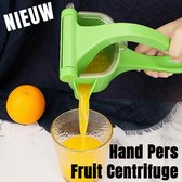 Allernieuwste.nl® Handmatige Fruitpers Citruspers Sapcentrifuge Handpers Juicer - Eenvoudig Handmatig Handontwerp - Multifunctioneel Stevig Kunststof - Groen