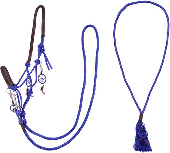 Qhp Touwhalster Combi Liberty Middenblauw - extra Groot