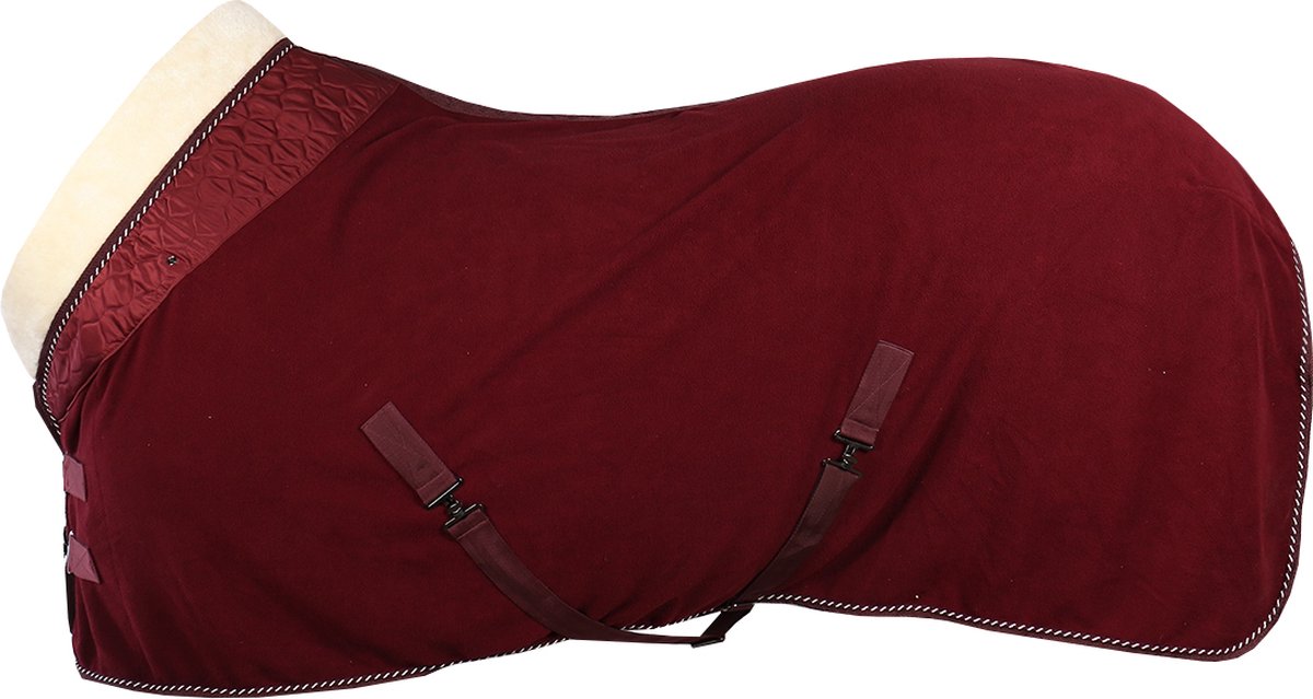 Qhp Zweetdeken Qhp Brilliance Donkerrood