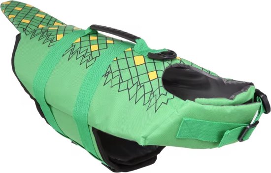 Zwemvest voor honden Krokodil Maat S - gewicht hond 6-9KG - Hondenzwemvest