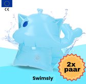 Swimsly® Zwembandjes - Zwembandjes - Zwemveiligheid - Zwemvest - Walvis - 0-15 kg - 2 paar