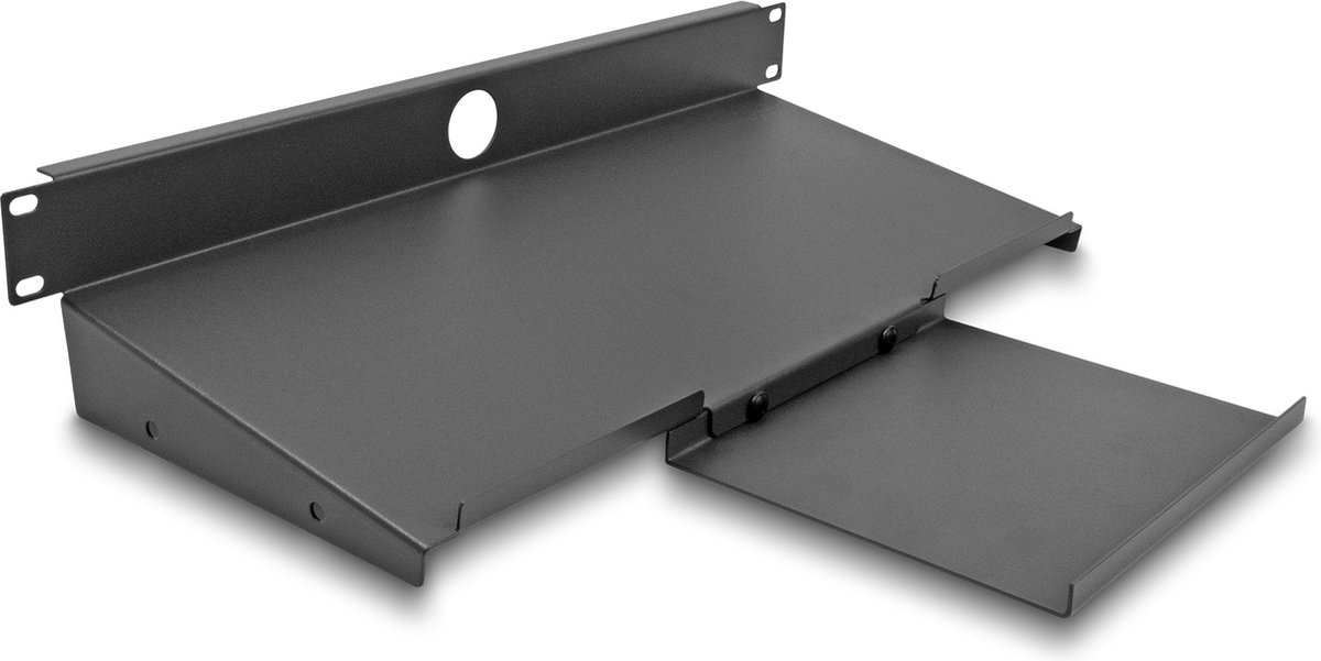 Delock 19″ Shelf for Keyboard and Mouse 1U dark grey