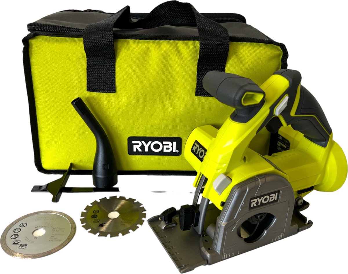 RYOBI R18MMS-0 Draadloze multimaterialenzaag 18 V 85 mm + zachte koffer ( 5133004515 ) - zonder accu, zonder oplader