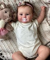 Levensechte Echte Baby Maat Geworteld Haar Lieve Lachende Reborn Babypoppen Set Wasbaar