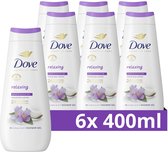 Dove Advanced Care Verzorgende Douchegel - Relaxing - 24-uur lang effectieve hydratatie - 6 x 400 ml