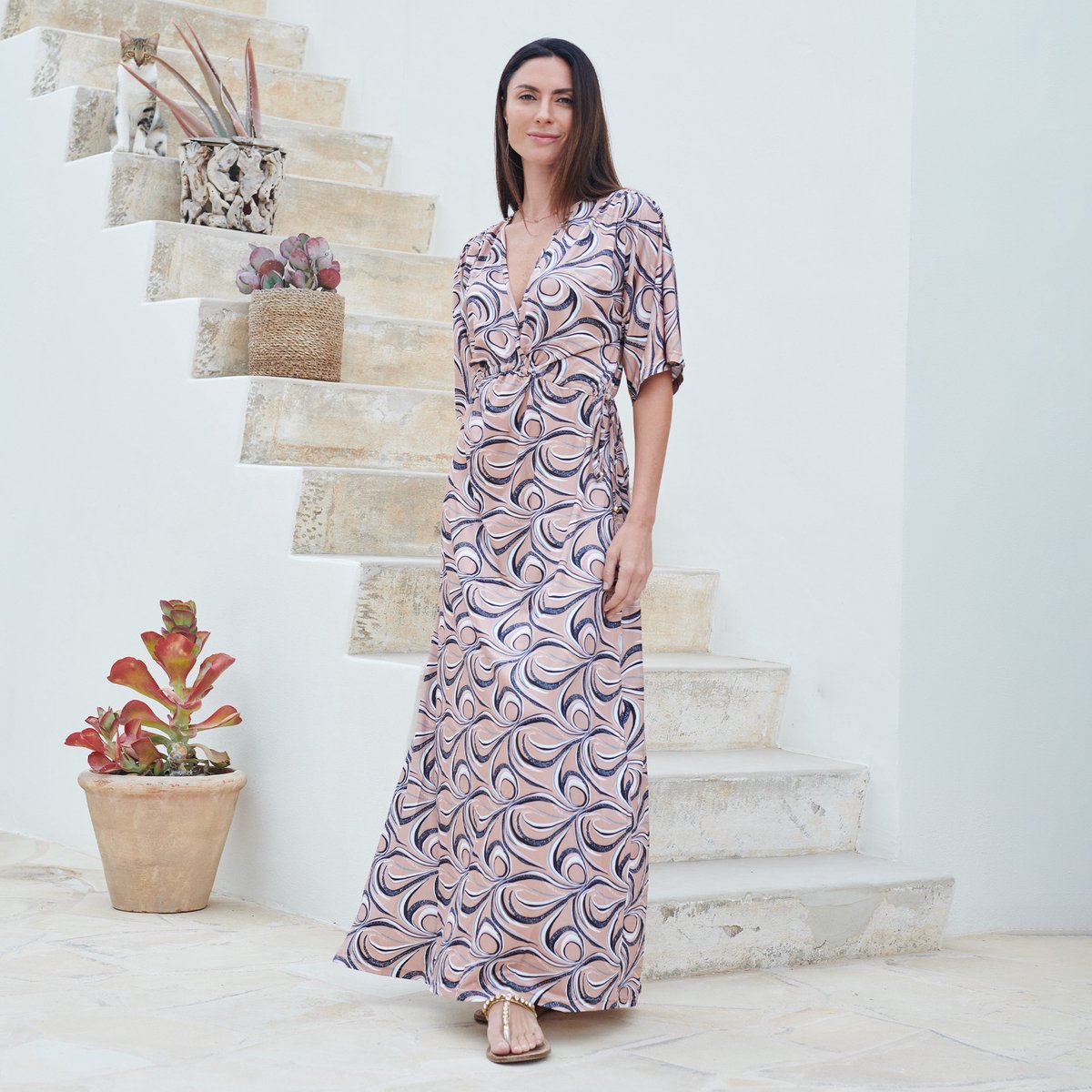 Chic by Lirette - Kimono Lotus Noe - S - Champagne