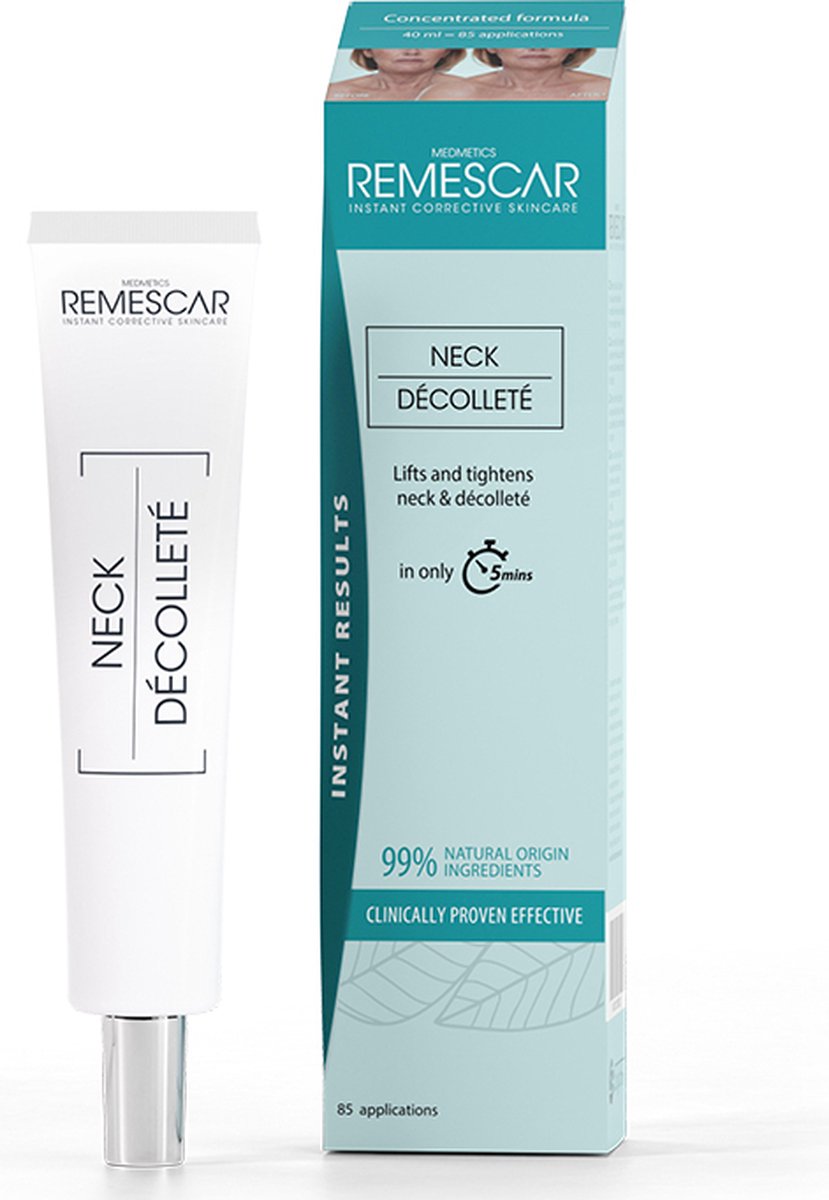 Remescar Hals & Decolleté - gezichtsverzorging - anti aging creme voor vrouwen - effectief in slechts 5 minuten - 40 ml