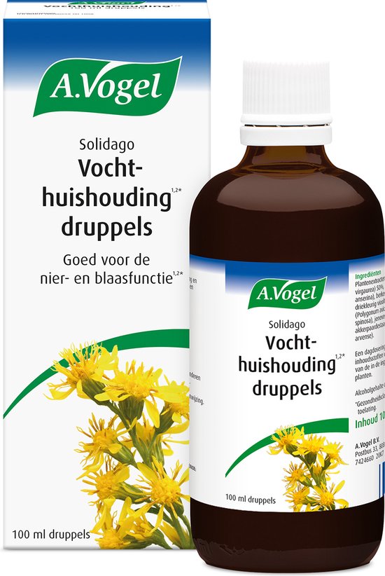 Foto: A vogel solidago druppels bevat solidago en betula goed voor de nier en blaasfunctie 100 ml