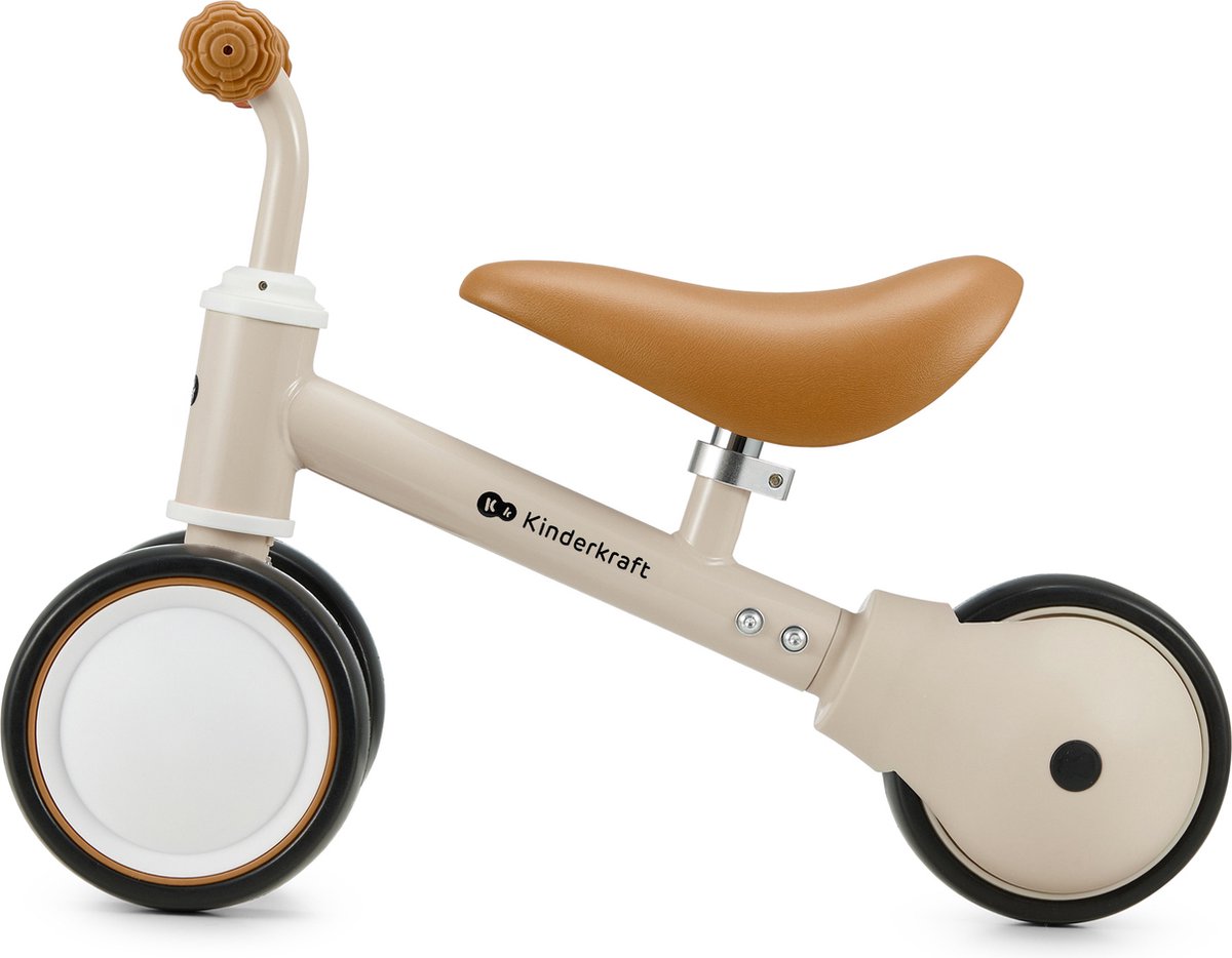 Kinderkraft CUTIE Driewieler Loopfiets - Vanaf 1 jaar - Beige thumbnail 3