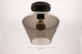 Lumidora Plafondlamp 31052 - Plafonniere - NAPELS - E27 - Zwart - Grijs - Metaal - ⌀ 23 cm