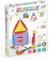 Supermag House 30 - Magnetisch speelgoed - 30 onderdelen - Open einde speelgoed - Magnetic toys - Constructiespeelgoed - House