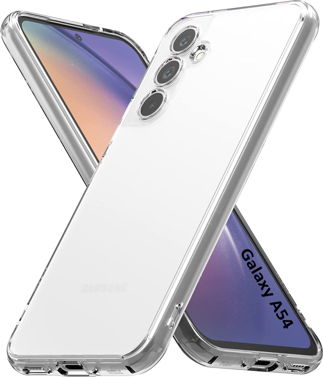 Hoesje voor Samsung Galaxy A54 5G backcover Shockproof siliconen Transparant
