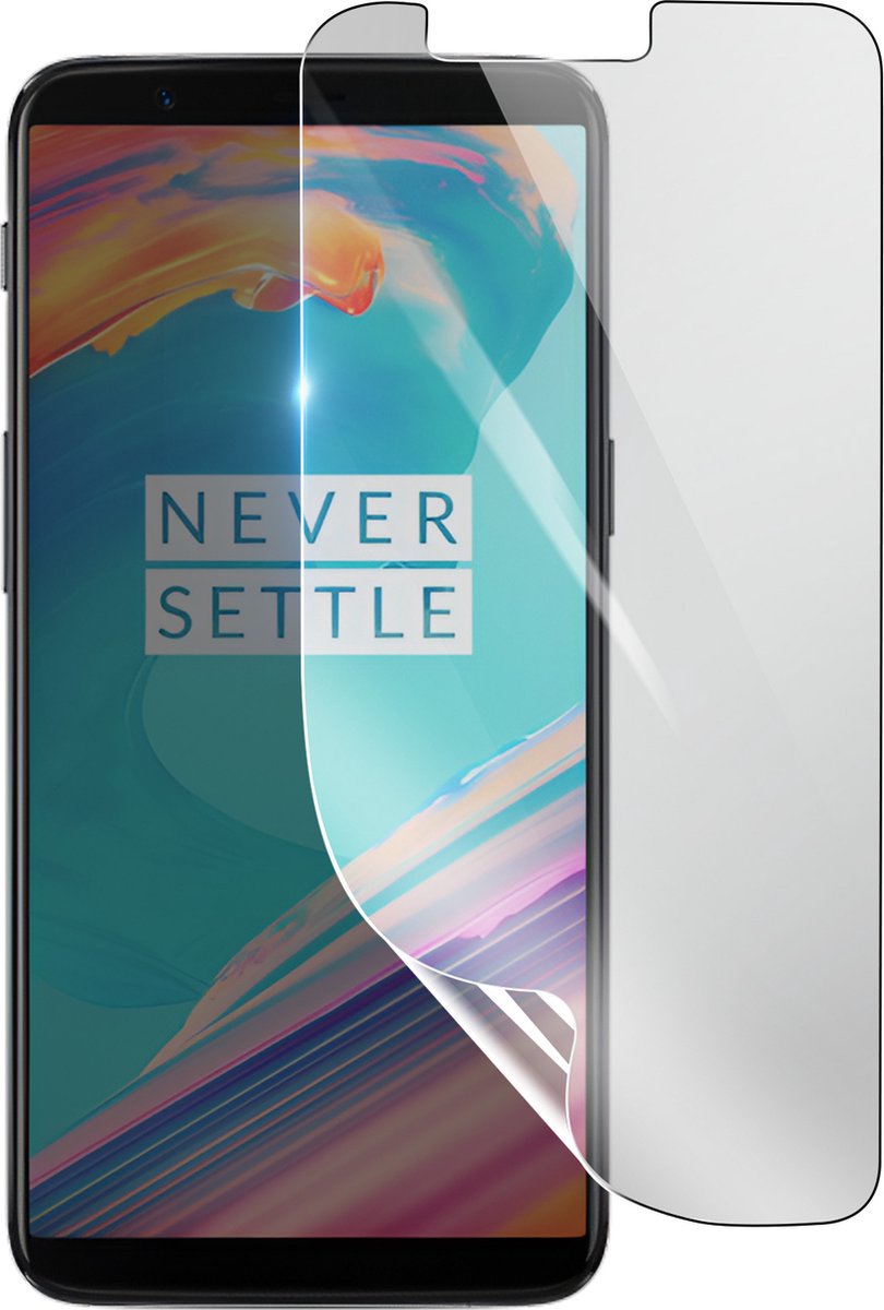 3mk, Geschikt voor Oneplus 5T, Schokbestendige Hydrogel Screenprotector, Transparant